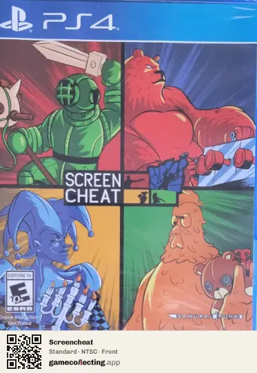 Screencheat PlayStation 4, NTSC box front