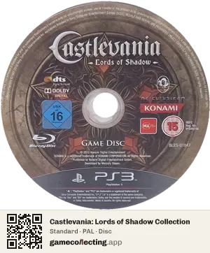 Castlevania: Lords of Shadow Collection PlayStation 3, PAL disc