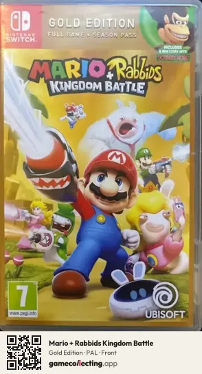 Mario + Rabbids Kingdom Battle Nintendo Switch, PAL box front