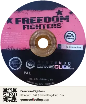 Freedom Fighters Nintendo GameCube, PAL disc