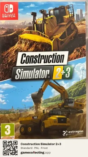 Construction Simulator 2+3 Nintendo Switch, PAL box front