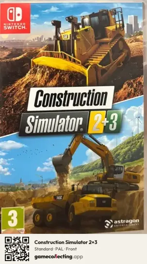 Construction Simulator 2+3 Nintendo Switch, PAL box front