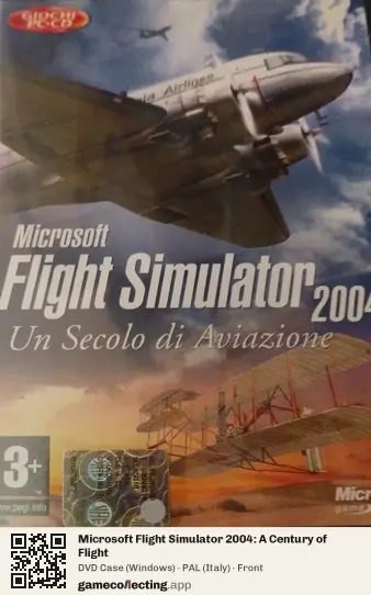 Microsoft Flight Simulator 2004: A Century of Flight Computer, Italy box front