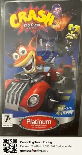 Crash Tag Team Racing PlayStation Portable, Netherlands box front