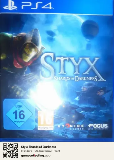Styx: Shards of Darkness PlayStation 4, Germany box front