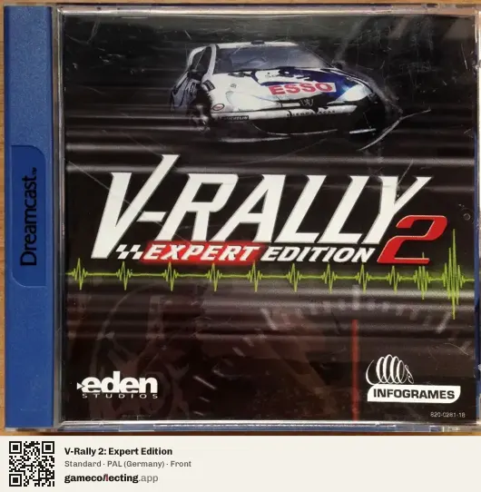 V-Rally 2: Expert Edition Sega Dreamcast, Germany box front