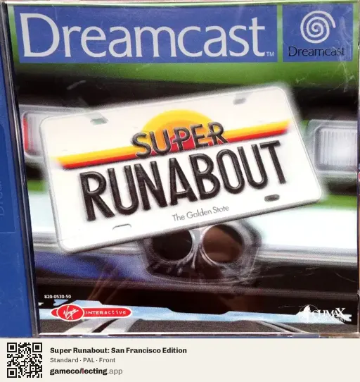 Super Runabout: San Francisco Edition Sega Dreamcast, PAL box front