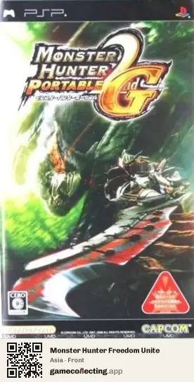 Monster Hunter Freedom Unite PlayStation Portable, Asia box front