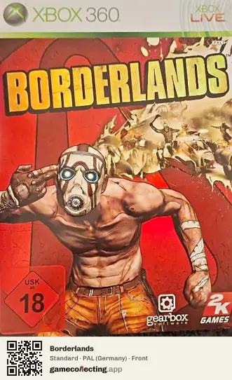Borderlands Xbox 360, Germany box front