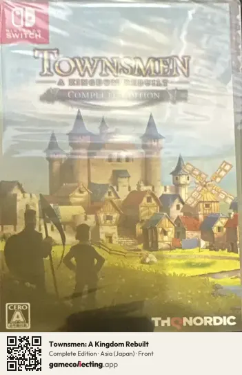 Townsmen: A Kingdom Rebuilt Nintendo Switch, Asia box front