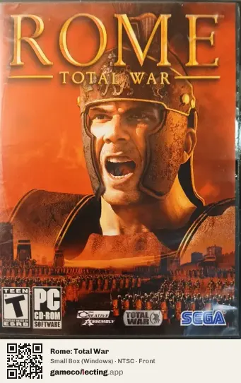 Rome: Total War Computer, NTSC box front