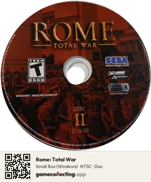 Rome: Total War Computer, NTSC disc