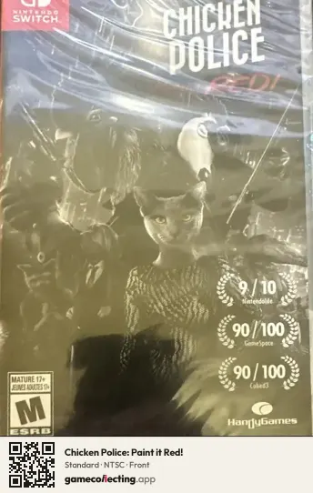 Chicken Police: Paint it Red! Nintendo Switch, NTSC box front