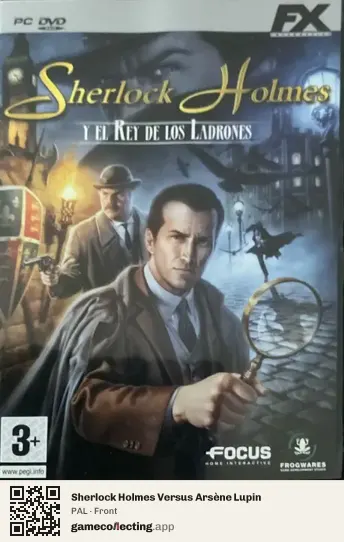 Sherlock Holmes Versus Arsène Lupin Computer, PAL box front