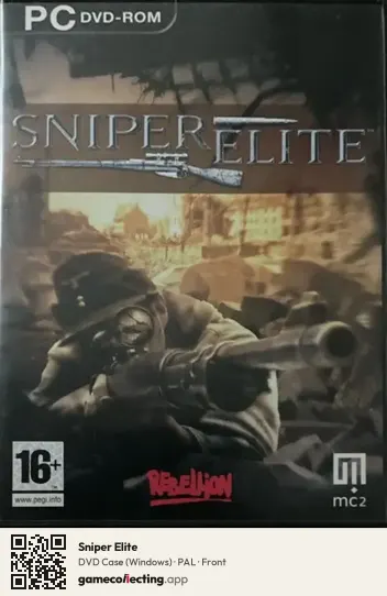 Sniper Elite Computer, PAL box front