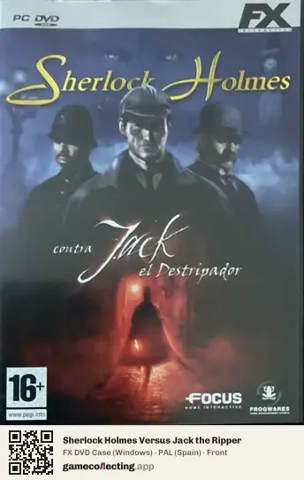 Sherlock Holmes Versus Jack the Ripper Computer, Spain box front