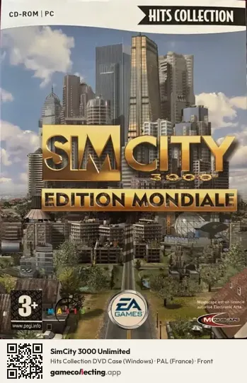 SimCity 3000 Unlimited Computer, France box front
