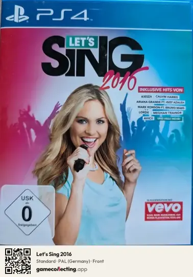 Let's Sing 2016 PlayStation 4, Germany box front