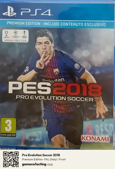 Pro Evolution Soccer 2018 PlayStation 4, Italy box front