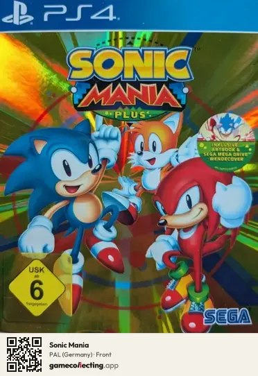 Sonic Mania PlayStation 4, Germany box front