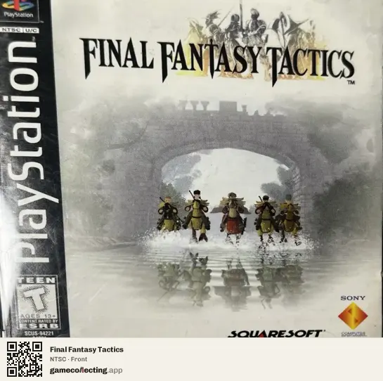 Final Fantasy Tactics PlayStation, NTSC box front