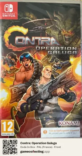 Contra: Operation Galuga Nintendo Switch, France box front