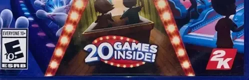 Carnival Games, the ESRB box on its front