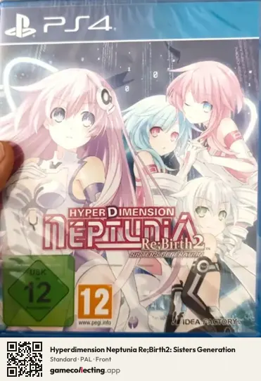 Hyperdimension Neptunia Re;Birth2: Sisters Generation PlayStation 4, PAL box front