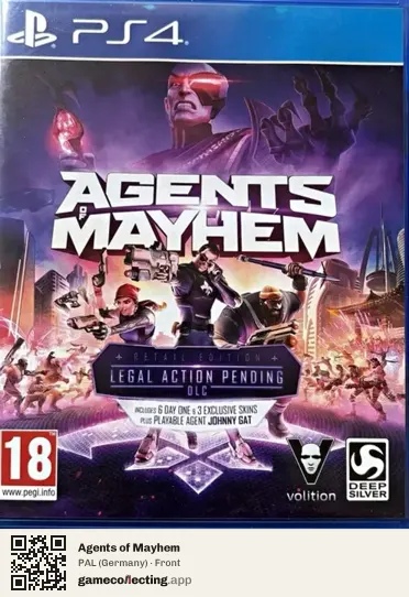 Agents of Mayhem PlayStation 4, Germany box front