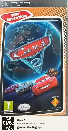 Cars 2 PlayStation Portable, PAL box front