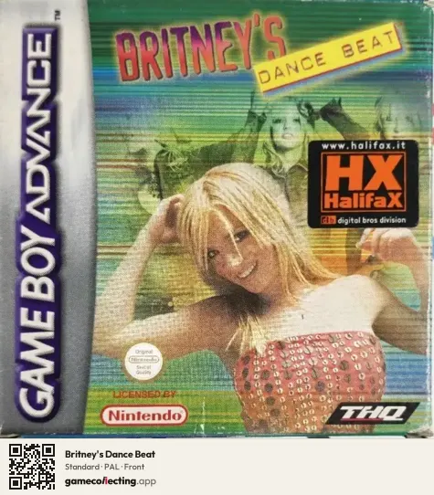 Britney's Dance Beat Game Boy Advance, PAL box front