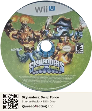 Skylanders: Swap Force Nintendo Wii U, NTSC disc