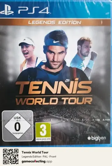 Tennis World Tour PlayStation 4, PAL box front