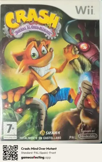 Crash: Mind Over Mutant Nintendo Wii, Spain box front