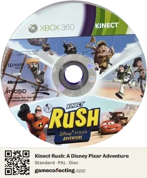 Kinect Rush: A Disney Pixar Adventure Xbox 360, PAL disc