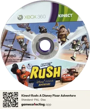 Kinect Rush: A Disney Pixar Adventure Xbox 360, PAL disc