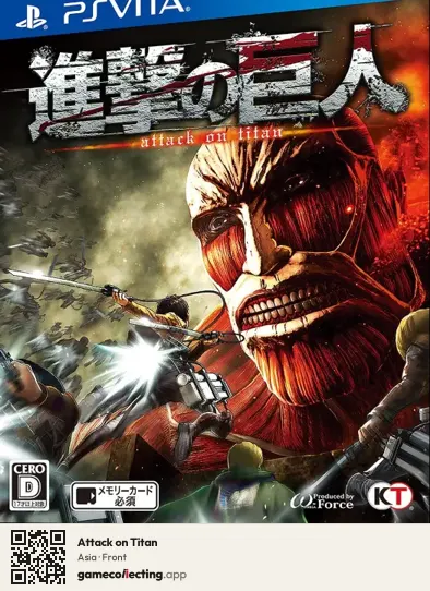 Attack on Titan PlayStation Vita, Asia box front