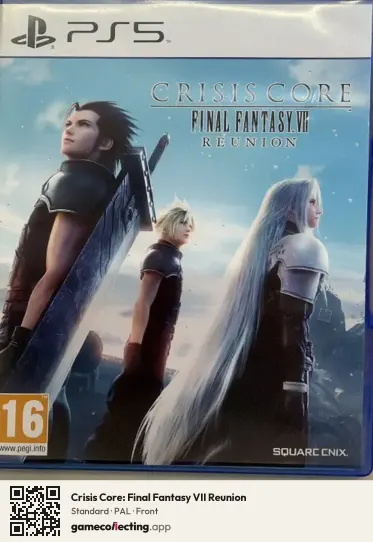 Crisis Core: Final Fantasy VII Reunion PlayStation 5, PAL box front
