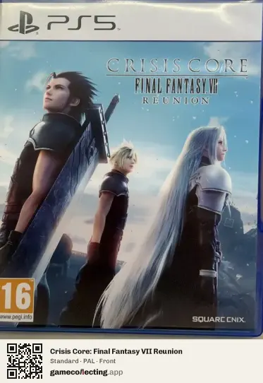 Crisis Core: Final Fantasy VII Reunion PlayStation 5, PAL box front