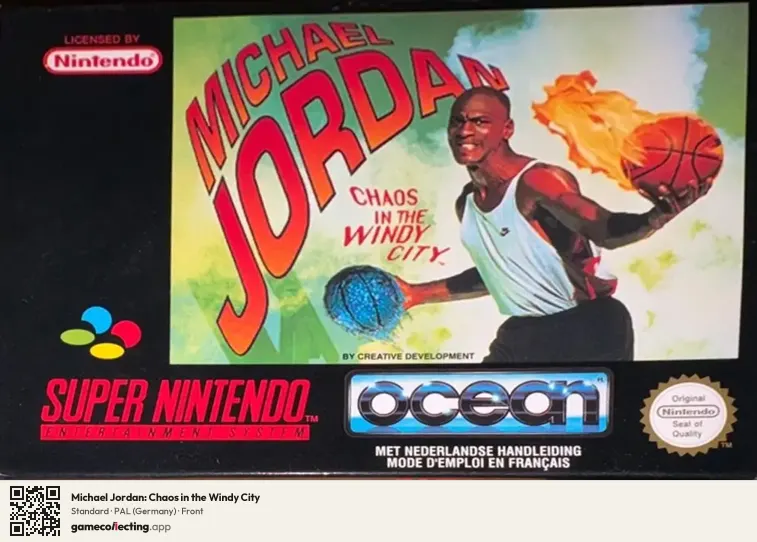Michael Jordan: Chaos in the Windy City Super Nintendo Entertainment System, Germany box front