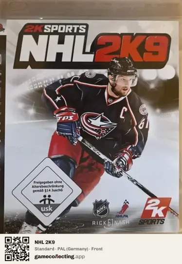 NHL 2K9 PlayStation 3, Germany box front