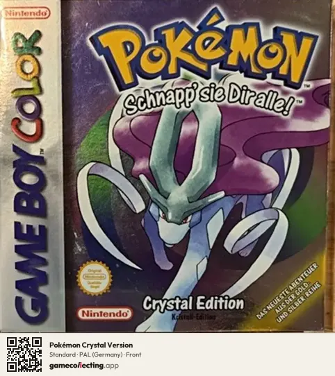 Pokémon Crystal Version Game Boy Color, Germany box front