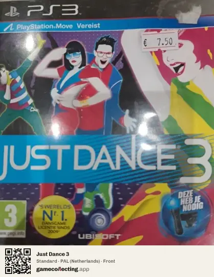 Just Dance 3 PlayStation 3, Netherlands box front