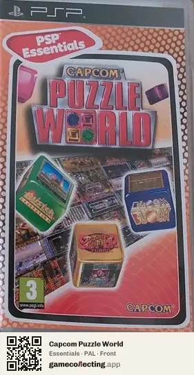 Capcom Puzzle World PlayStation Portable, PAL box front