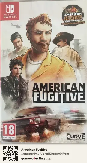 American Fugitive Nintendo Switch, United Kingdom box front