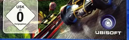 TrackMania Turbo, the USK square on its front