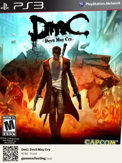 DmC: Devil May Cry PlayStation 3, NTSC box front
