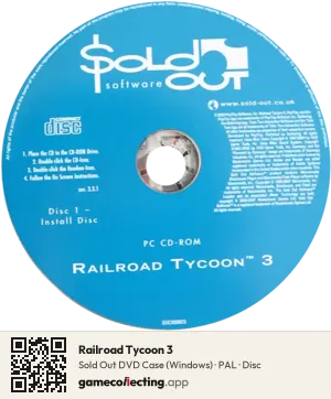 Railroad Tycoon 3 Computer, PAL disc