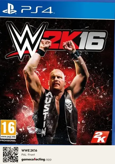 WWE 2K16 PlayStation 4, PAL box front