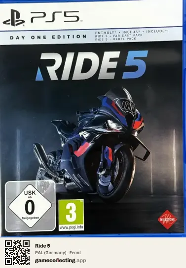 Ride 5 PlayStation 5, Germany box front